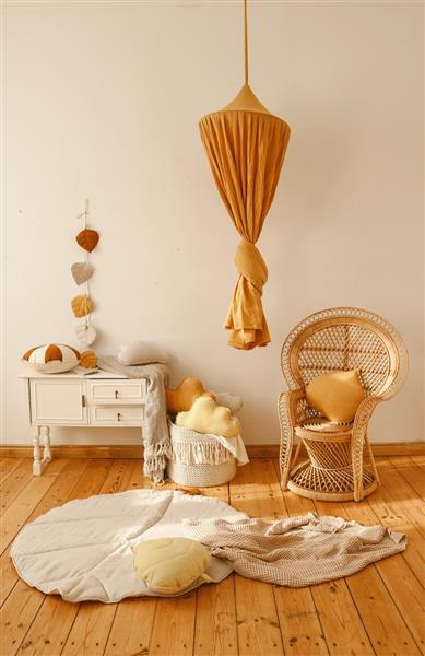 Grote foto canopy ochre ochre kinderen en baby complete kinderkamers