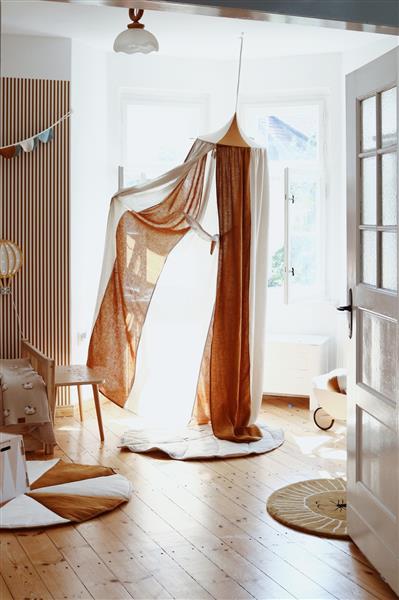 Grote foto canopy circus caramel caramel kinderen en baby complete kinderkamers