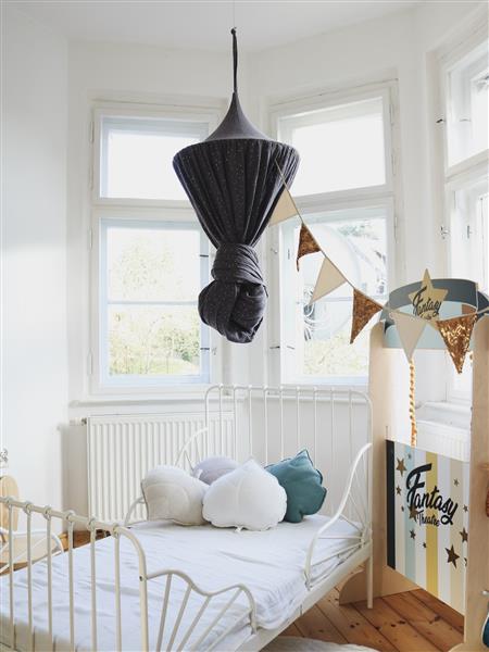 Grote foto canopy antaciet gold muslin antraciet kinderen en baby complete kinderkamers