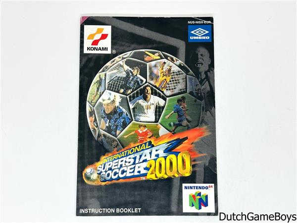 Grote foto nintendo 64 n64 international superstar soccer 2000 eur manual spelcomputers games overige nintendo games