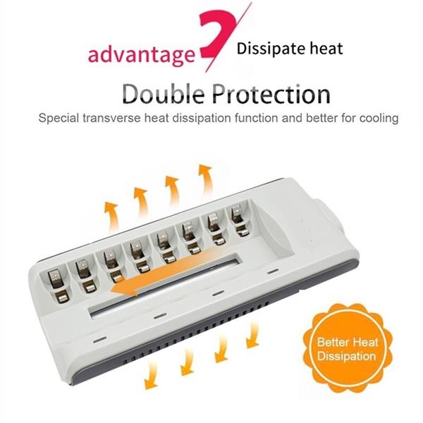 Grote foto drphone sofirn serie 8 slots batterijlader voor aa aaa nimh nicd oplaadbare batterijen batter telecommunicatie opladers en autoladers