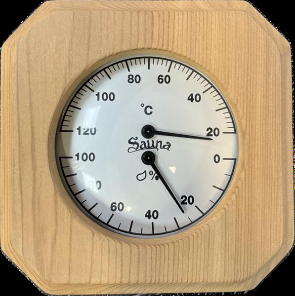 Grote foto thermometer en hygrometer voor de sauna tuin en terras zwembaden toebehoren
