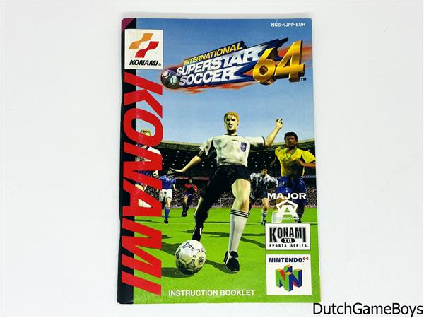 Grote foto nintendo 64 n64 international superstar soccer 64 eur manual spelcomputers games overige nintendo games