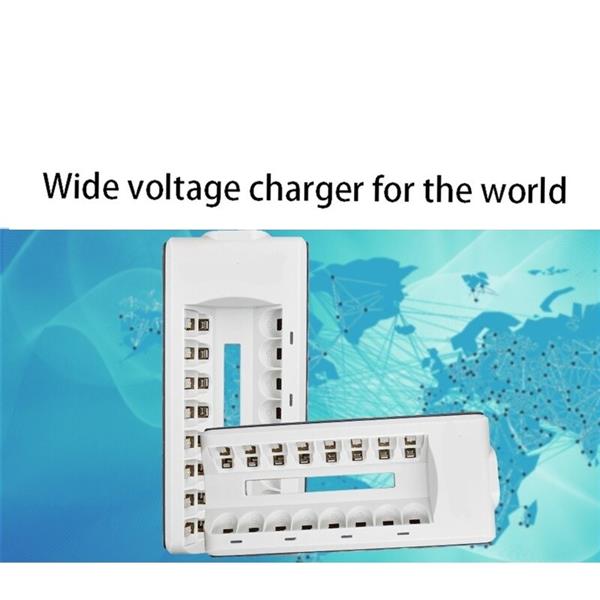 Grote foto drphone sofirn serie 8 slots batterijlader voor aa aaa nimh nicd oplaadbare batterijen batter telecommunicatie opladers en autoladers