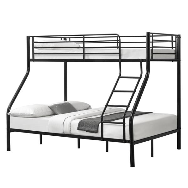 Grote foto metalen stapelbed kinderbed 210x147 5x168 cm zwart huis en inrichting bedden