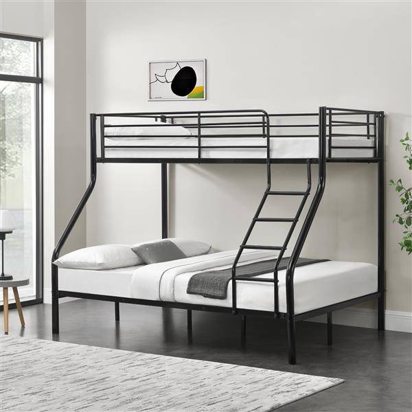 Grote foto metalen stapelbed kinderbed 210x147 5x168 cm zwart huis en inrichting bedden