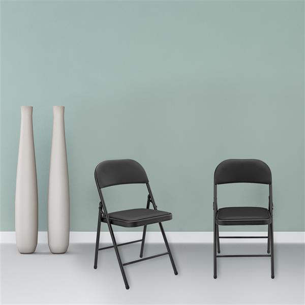 Grote foto bureaustoel klapstoel opvouwbaar 80x46x50 cm set van 6 zwart huis en inrichting stoelen