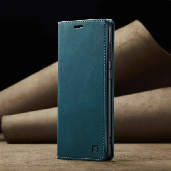 Grote foto xiaomi 13 flip case portefeuille rfid wallet cover leer silicoon hoesje blauw telecommunicatie mobieltjes
