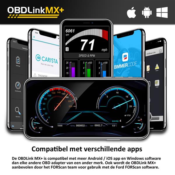 Grote foto obdlink mx bluetooth interface ios android auto onderdelen auto gereedschap