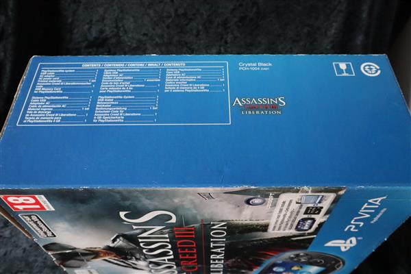 Grote foto assassin creed iii liberation promo game store shop standee display sign box ps vita spelcomputers games overige games