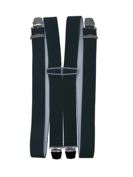 Grote foto xxl grijze bretels met 4 extra sterke clips kleding dames riemen