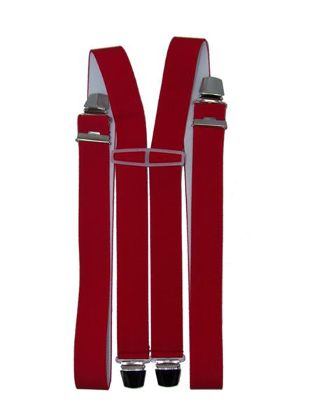 Grote foto xxl rode bretels met 4 extra sterke clips kleding dames riemen