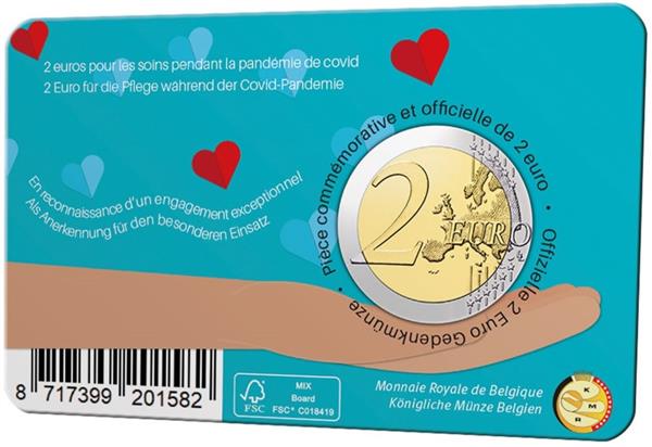 Grote foto belgi 2 euro 2022 helden van de zorg covid 19 coincard nl verzamelen munten overige