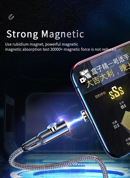 Grote foto drphone lrm series 2 in 1 usb magnetische usb c oplaadkabel 2.4a nylon gevlochten dubbele functie telecommunicatie opladers en autoladers