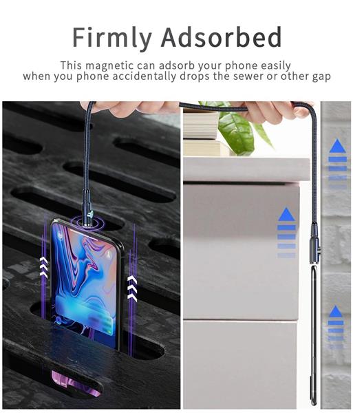 Grote foto drphone lrm series 2 in 1 usb magnetische usb c oplaadkabel 2.4a nylon gevlochten dubbele functie telecommunicatie opladers en autoladers