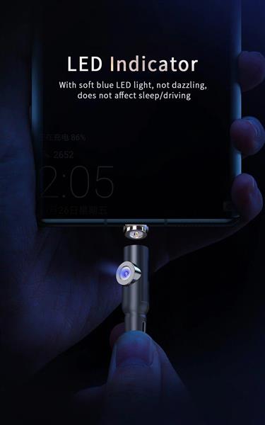 Grote foto drphone lrm series 2 in 1 usb magnetische usb c oplaadkabel 2.4a nylon gevlochten dubbele functie telecommunicatie opladers en autoladers