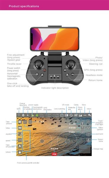 Grote foto luxwallet sg prox5 30km h 200g full hd camera geen vliegbewijs vr bril 2mp drone qua computers en software overige computers en software