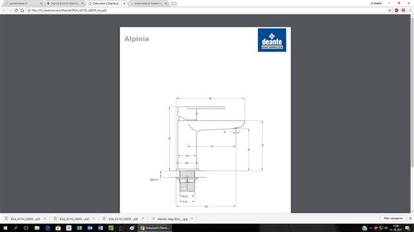 Grote foto wastafelkraan alpinia laag chroom doe het zelf en verbouw sanitair