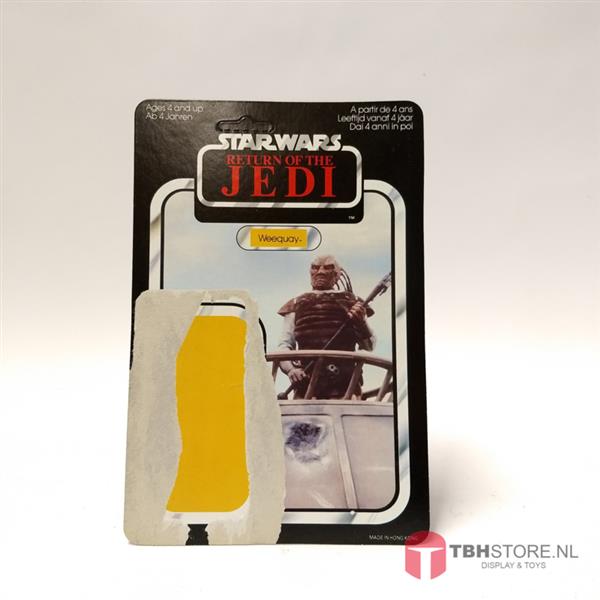 Grote foto vintage star wars cardback weequay rotj 65 back verzamelen speelgoed