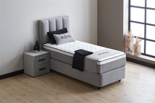 Grote foto riona 1 persoons opbergbed grijs beds supply huis en inrichting bedden