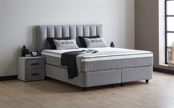 Grote foto riona 2 persoons opbergbed grijs beds supply huis en inrichting bedden