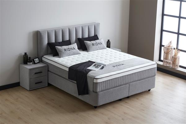 Grote foto riona 2 persoons opbergbed grijs beds supply huis en inrichting bedden