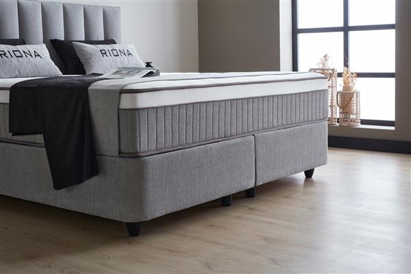 Grote foto riona 2 persoons opbergbed grijs beds supply huis en inrichting bedden