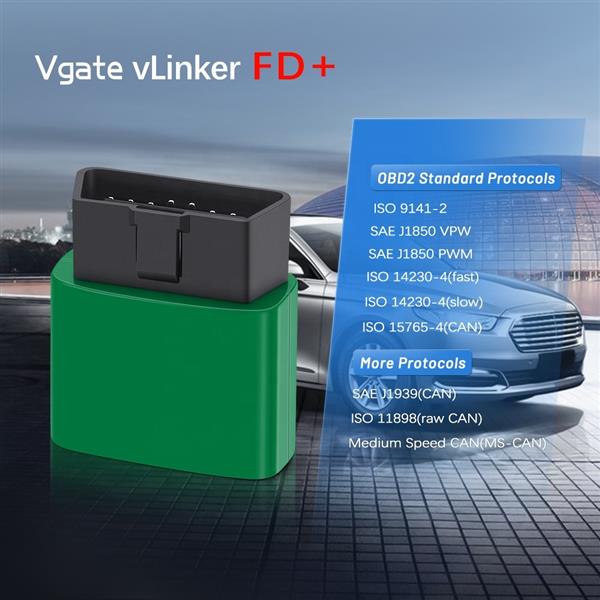Grote foto vgate vlinker fd elm327 bluetooth 4.0 interface auto onderdelen auto gereedschap