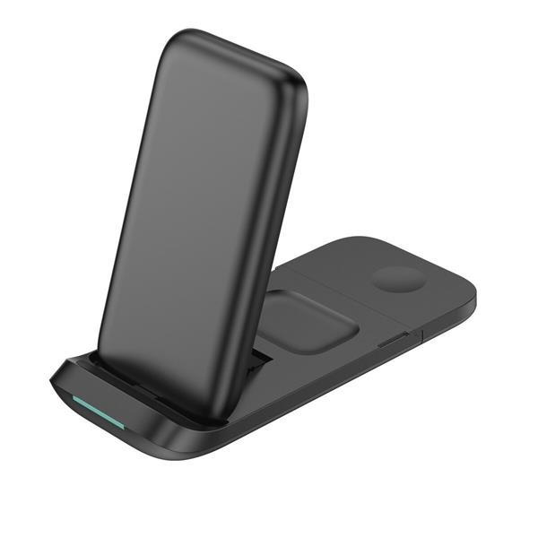 Grote foto drphone dfc6 3 in 1 draadloos laadstation 15w opvouwbaar geschikt voor o.a apple watch iphone telecommunicatie opladers en autoladers