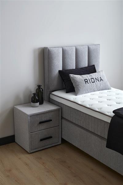 Grote foto riona 1 persoons opbergbed grijs beds supply huis en inrichting bedden