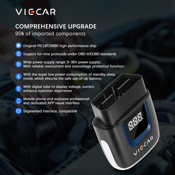 Grote foto viecar vp003 elm327 usb bluetooth 4.0 interface auto onderdelen auto gereedschap