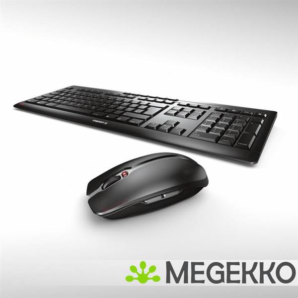 Grote foto cherry stream desktopset toetsenbord en muis draadloos zwart computers en software overige computers en software