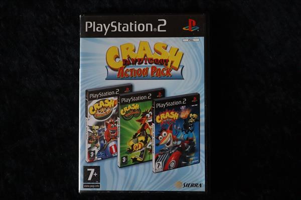 Grote foto crash bandicoot action pack nitro kart ps2 no manual spelcomputers games playstation 2