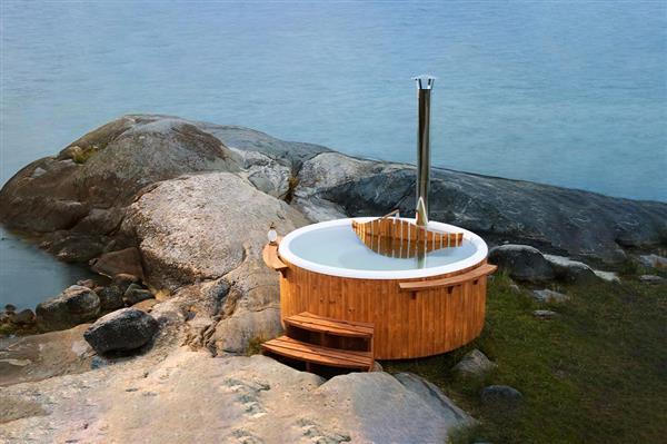 Grote foto houtgestookte hottub welltub incl. bezorgen diversen overige