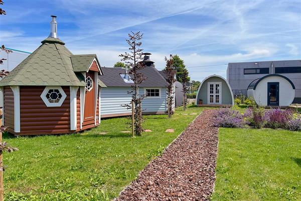 Grote foto camping pods trekkershut glamping sport en fitness sauna