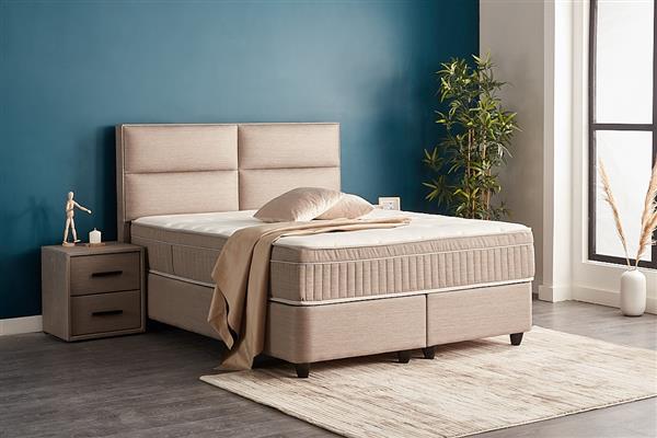 Grote foto senna 2 persoons opbergbed beige beds supply huis en inrichting bedden