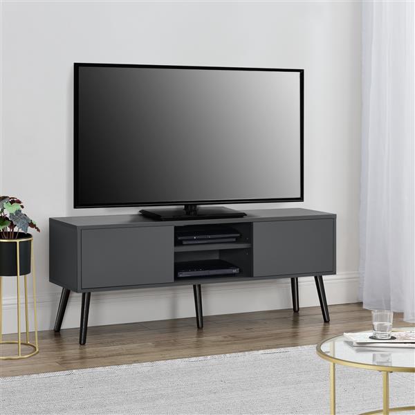 Grote foto tv meubel eskilstuna tv kast 120x29 5x46 5 cm donkergrijs huis en inrichting overige