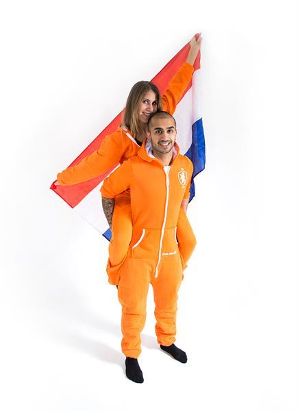 Grote foto kingsdayspecial oranjedutchonesie maat s m l kleding dames verkleedkleding