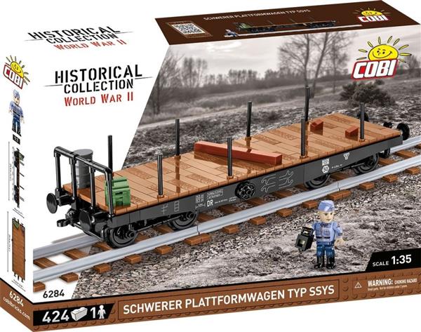 Grote foto cobi 6284 german railway platformwagen typ ssy kinderen en baby overige