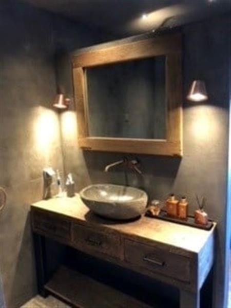 Grote foto badkamermeubel sem l135 cm hout 3 lades huis en inrichting complete badkamers