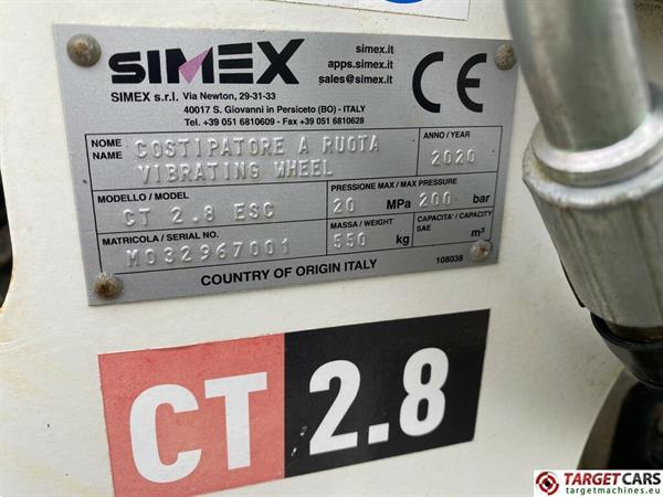 Grote foto simex ct 2.8 esc vibrating compactor wheel doe het zelf en verbouw aanbouwdelen