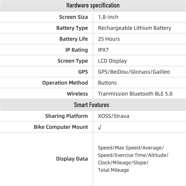 Grote foto drphone fc4 gps fietscomputer strava snelheidsmeter met cadanssensor hartslagsensor ipx7 w computers en software overige computers en software