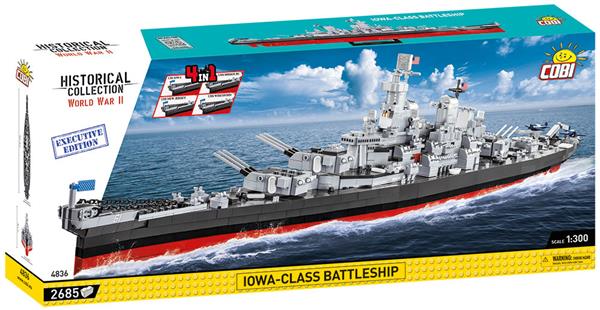 Grote foto cobi 4836 battleship iowa class 4in1 kinderen en baby overige