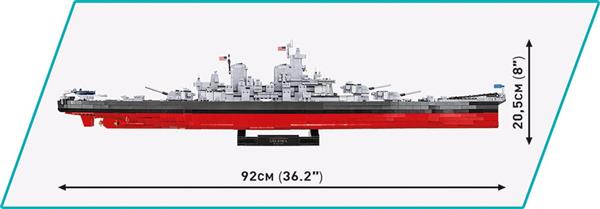 Grote foto cobi 4836 battleship iowa class 4in1 kinderen en baby overige