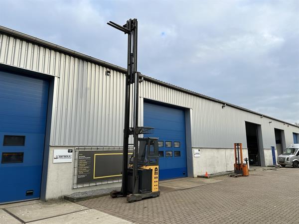 Grote foto vs 21535 reachtruck triplex atlet 5500mm vrieshuis uitvoering doe het zelf en verbouw hefwerktuigen