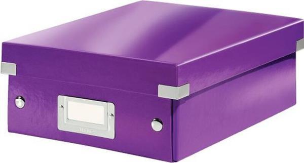 Grote foto leitz wow click store kleine kartonnen opbergdoos met deksel ruimtebesparende sorteerdoos met va zakelijke goederen kantoorartikelen