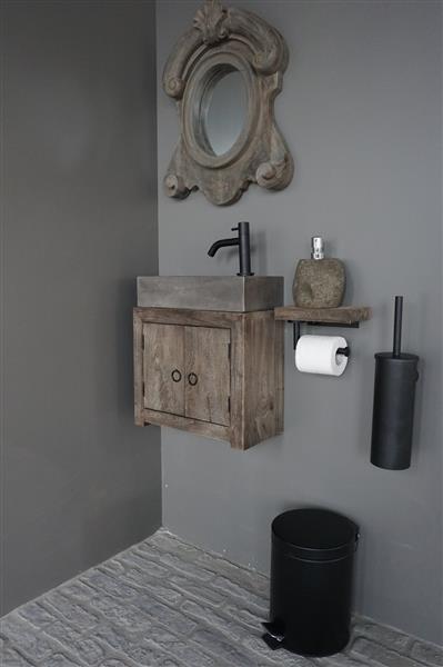 Grote foto gerda zwevend houten toiletmeubel kies fontein huis en inrichting complete badkamers