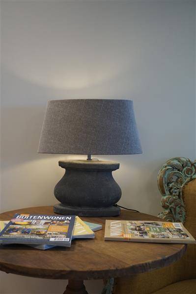 Grote foto ovalen vintage tafellamp zonder lampenkap 30 x 17 x 26 cm huis en inrichting woningdecoratie