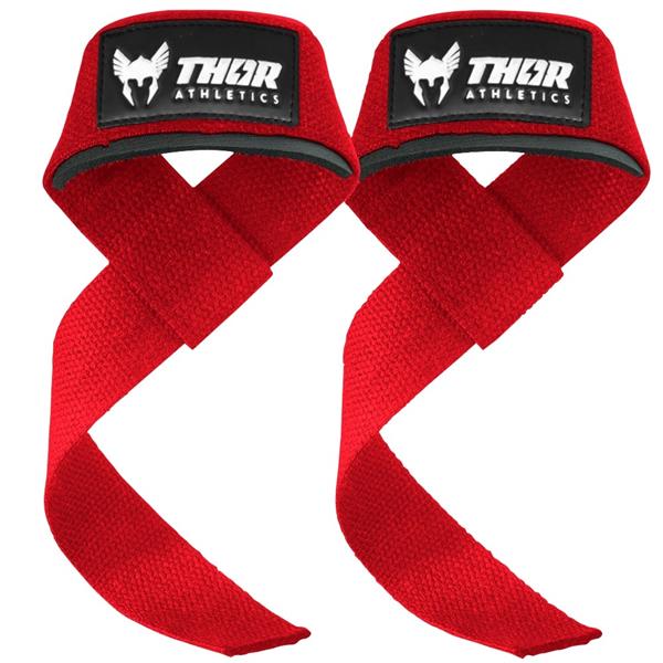 Grote foto thor athletics lifting straps rood sport en fitness fitness