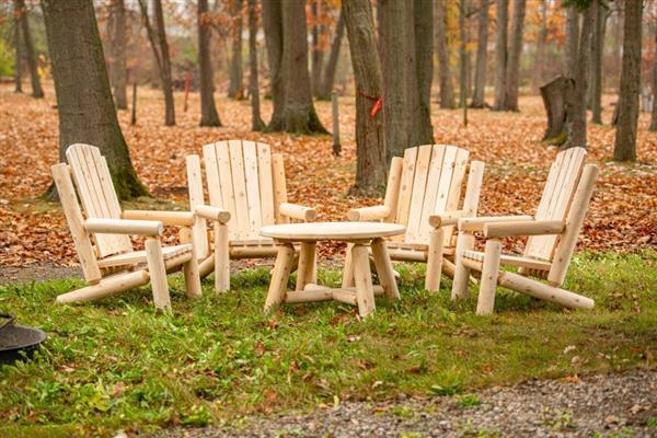 Grote foto adirondack tuinstoel white cedar houten tuin en terras tuinmeubelen